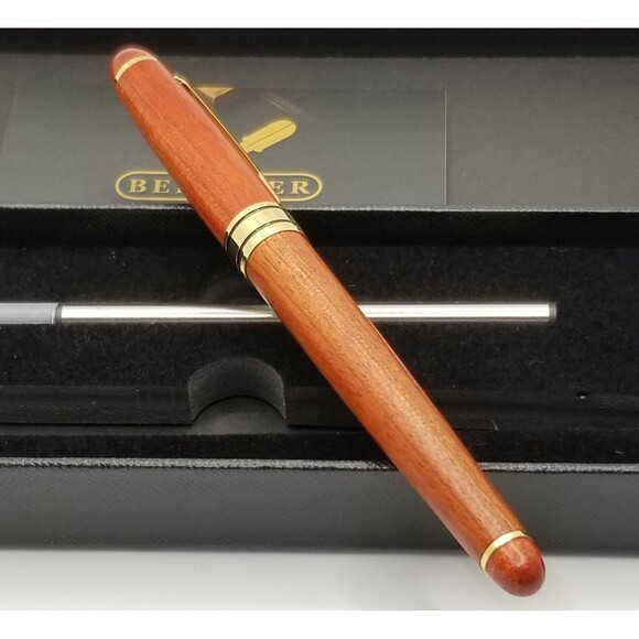 Beiluner pen set, featuring a rosewood pen walnut finish boxed unused - Picture 4 of 8